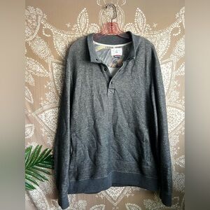 Sol Los Angeles Men’s 1/4th Zip Pullover Sweater in Grey